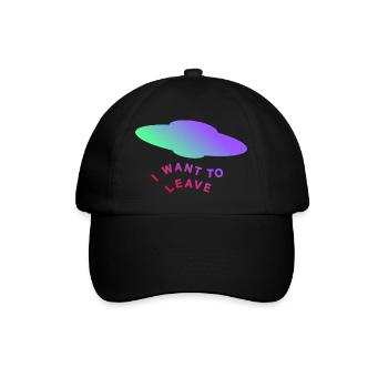 I WANT TO LEAVE - Baseball Cap - black/black - Front