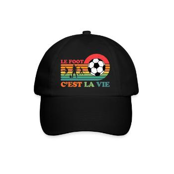 LE FOOT C EST LA VIE 3 - Casquette classique - noir/noir - Devant