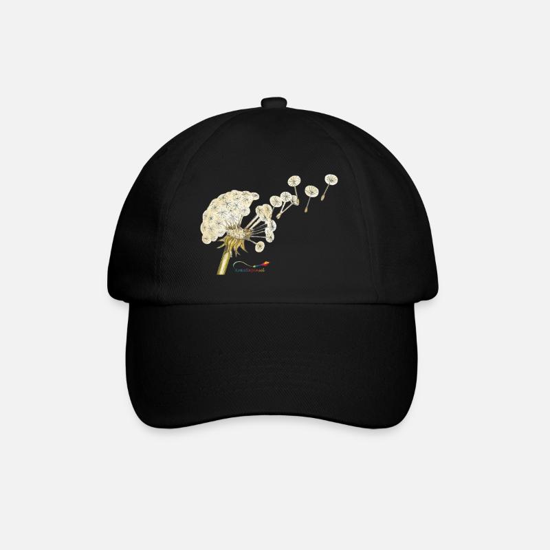 Pusteblume – Dandelion at fruiting time - Baseball Cap - black/black