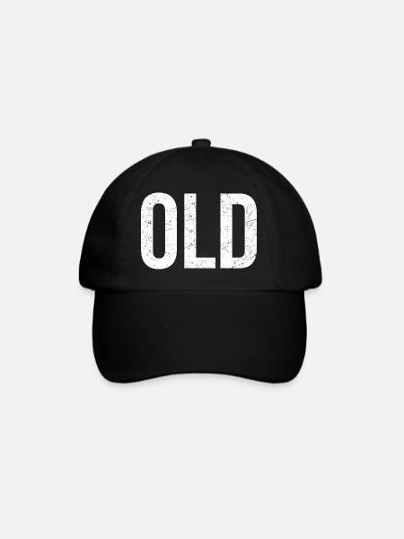 Old not old school - Baseballkappe - Schwarz/Schwarz