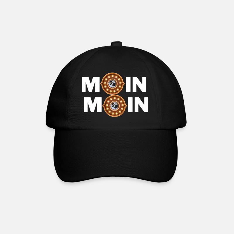 Moin Moin! - Casquette classique - noir/noir