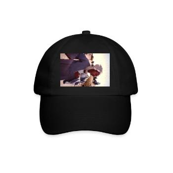 Retro Egypt Man - Baseballkappe - Schwarz/Schwarz - Vorne