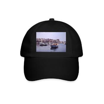 Vintage Santorini - Baseballkappe - Schwarz/Schwarz - Vorne