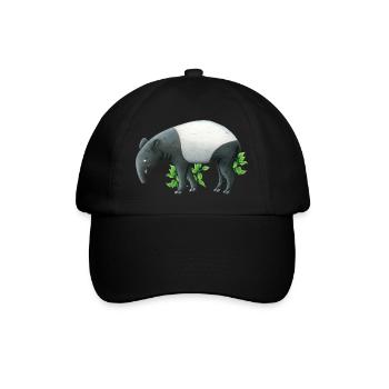 small tapir - Baseball Cap - black/black - Front