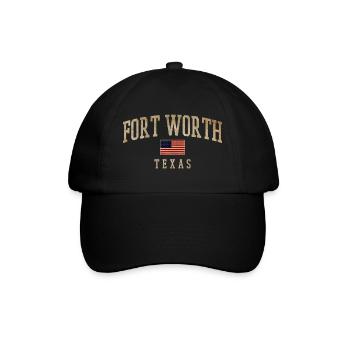 Drapeaux rustiques de Fort Worth, Texas - Casquette classique - noir/noir - Devant
