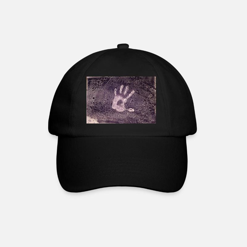 Stop - Baseballkappe - Schwarz/Schwarz
