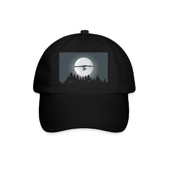 Hanggleiter Drachenflieger Deltasegler - Baseballkappe - Schwarz/Schwarz - Vorne