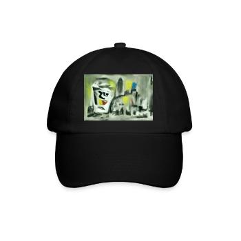 Abtaktes Bild -La ville coule - Casquette classique - noir/noir - Devant