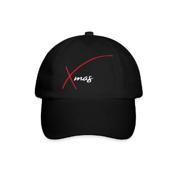 Design de Noël minimaliste de Noël par vauART - Casquette classique - noir/noir - Devant