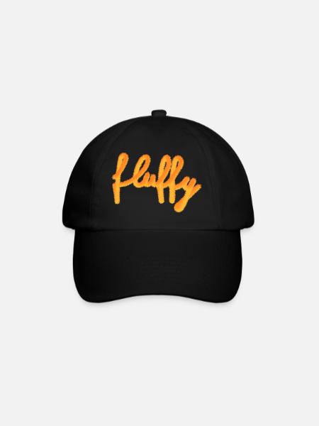 Fluffy - Baseball Cap - black/black