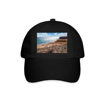 Vue sur une belle baie de baignade Risco del paso - Casquette classique - noir/noir - Devant