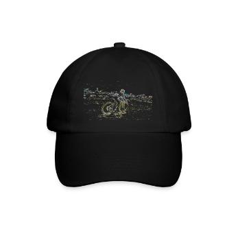 MTB MTB Downhill - Baseballkappe - Schwarz/Schwarz - Vorne