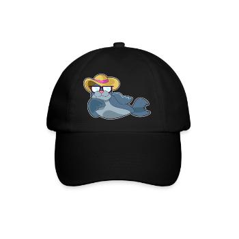 Seal Sunglasses - Baseball Cap - black/black - Front