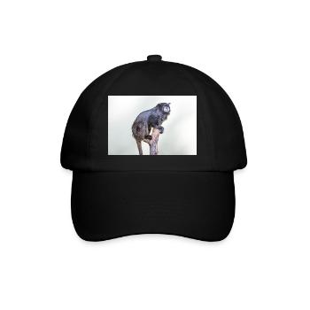 Tamarin à manteau noir Schwarzrückentamarin - Casquette classique - noir/noir - Devant