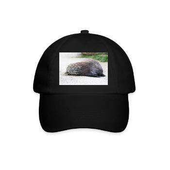 Porcupine als Porky (in german Stachelschwein) Hys - Baseball Cap - black/black - Front