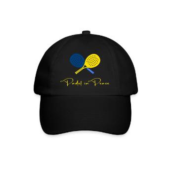 Padel tennis Padel Joueur de Padel « Padel en paix » - Casquette classique - noir/noir - Devant
