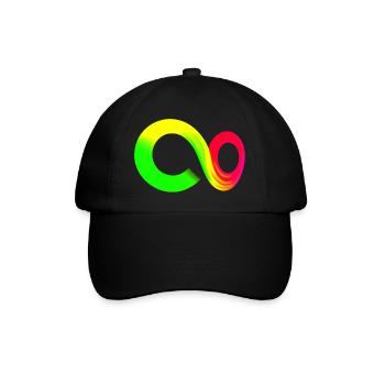 Rainbow Course Symbole infini infini - Casquette classique - noir/noir - Devant