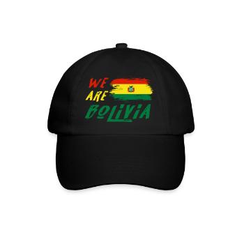 We are Bolivia - Baseball Cap - black/black - Front