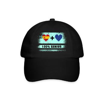 L’Espagne et l’Europe drasent 100% génie - Casquette classique - noir/noir - Devant