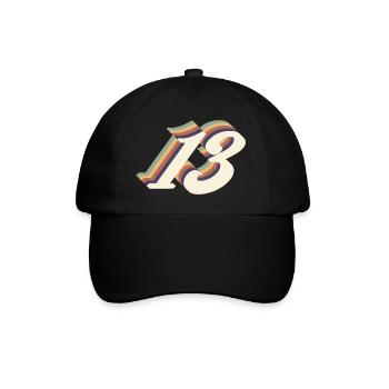 13th anniversary vintage - Baseball Cap - black/black - Front
