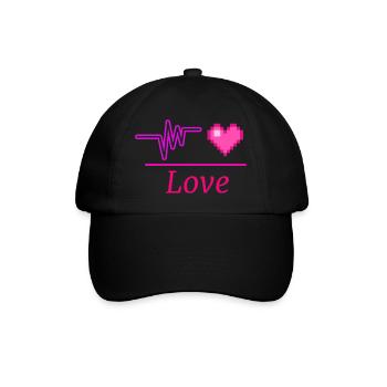 Love - Baseball Cap - black/black - Front