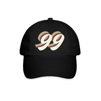 99th anniversary vintage - Baseball Cap - black/black - Front
