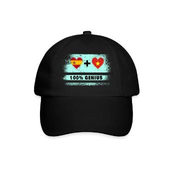 Espagne et Vietnam 100% drapeau génie - Casquette classique - noir/noir - Devant