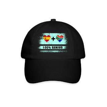 L’Espagne et l’Afrique du Sud 100% drapeau génie - Casquette classique - noir/noir - Devant