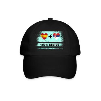 L’Espagne et la Serbie draguent 100% de génie - Casquette classique - noir/noir - Devant