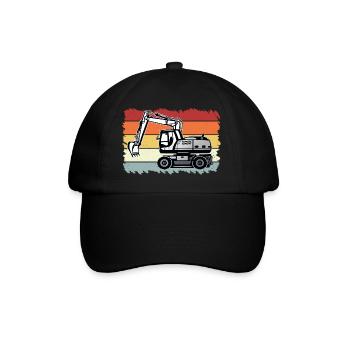 Bagger - Baseballkappe - Schwarz/Schwarz - Vorne