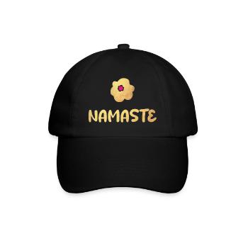 Namaste Yoga Fleur Or Méditation vibes om - Casquette classique - noir/noir - Devant