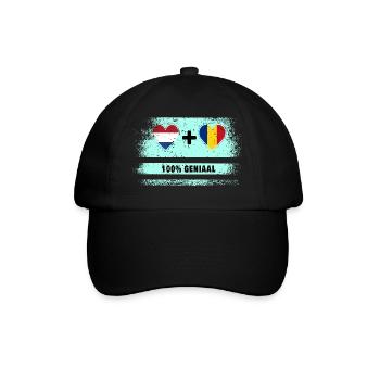 Roumanie et Pays-Bas Drapeau 100% Genius - Casquette classique - noir/noir - Devant