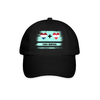Autriche et Pays-Bas 100% Genius flag - Casquette classique - noir/noir - Devant