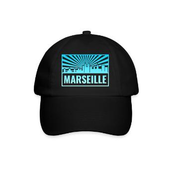 Marseille Skyline Sunbeams - Baseball Cap - black/black - Front