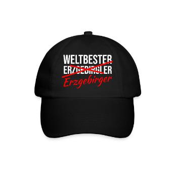 Nicht Erzgebirgler Erzgebirger - Baseballkappe - Schwarz/Schwarz - Vorne