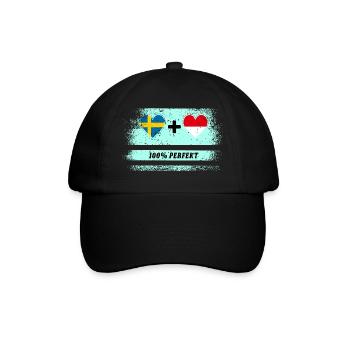 Indonésie et Suède 100% parfait / cadeau - Casquette classique - noir/noir - Devant