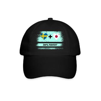 Japon et Suède 100% parfait / cadeau - Casquette classique - noir/noir - Devant