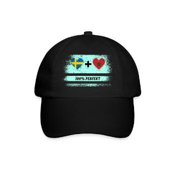 Maroc et Suède 100% Parfait / Cadeau - Casquette classique - noir/noir - Devant