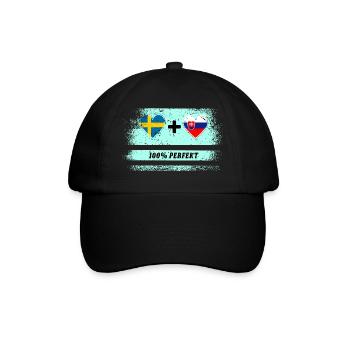 Slovaquie et Suède 100 % parfait / cadeau - Casquette classique - noir/noir - Devant