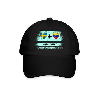 Venezuela and Sweden 100% perfect / gift - Baseball Cap - black/black - Front
