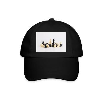 Chess pieces - Baseball Cap - black/black - Front