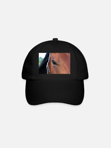 Horse's eye - Baseball Cap - black/black