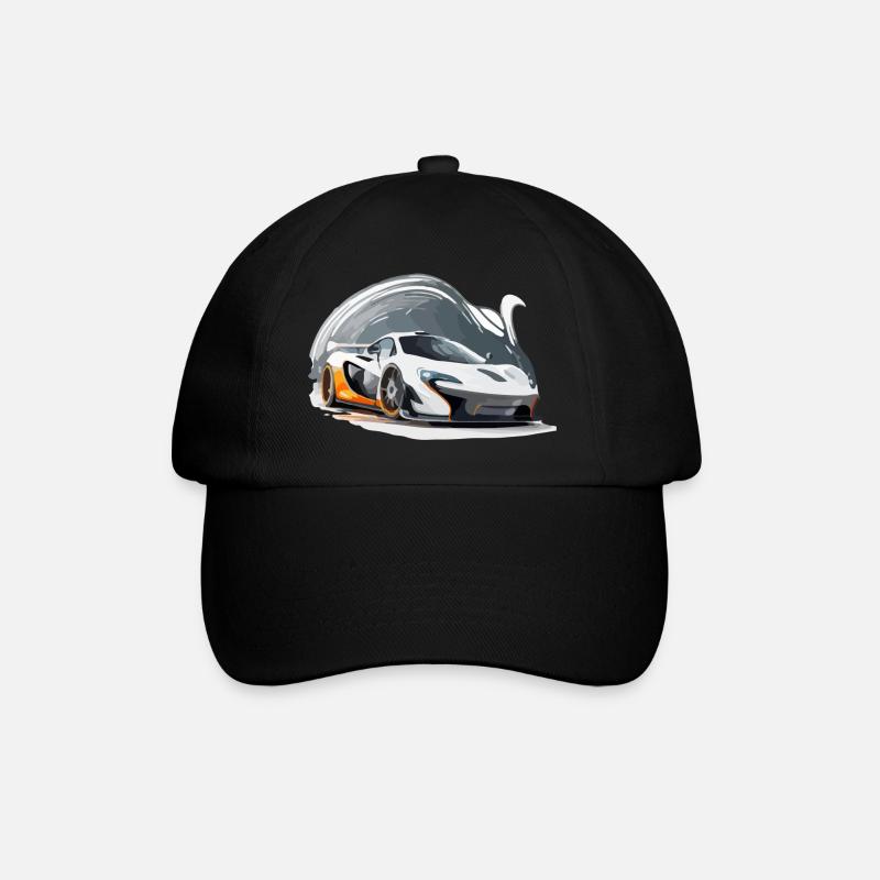 Der Sportwagen - Baseballkappe - Schwarz/Schwarz