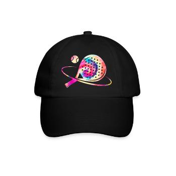 Padel Tennis Colorful - Baseball Cap - black/black - Front