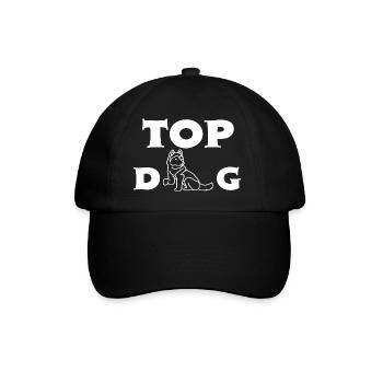 TOP DOG - Baseballkappe - Schwarz/Schwarz - Vorne
