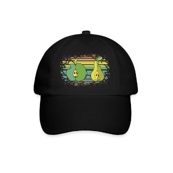 Pomme et poire - Casquette classique - noir/noir - Devant