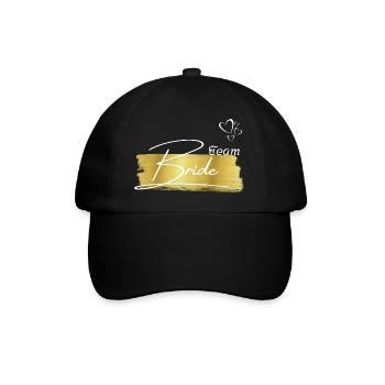 Braut Gold-Team Braut - Baseballkappe - Schwarz/Schwarz - Vorne