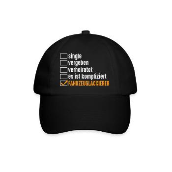 Lackierer Fahrzeuglackierer Autolackierer - Baseballkappe - Schwarz/Schwarz - Vorne