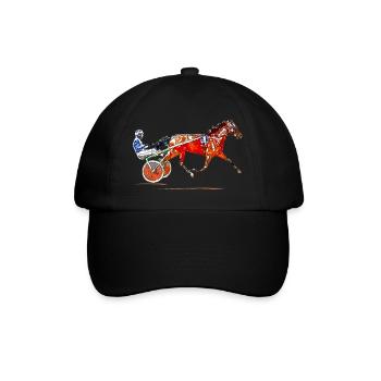 Trotting - Baseball Cap - black/black - Front