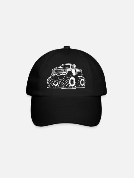 Monstertruck Monster Truck Liebhaber Fan - Baseballkappe - Schwarz/Schwarz